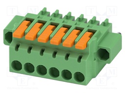 PCB connector, nominal cross section: 1.5 mm2, color: green,