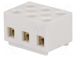 Terminal block; screw terminal; ways: 3; 4mm2; terminals: 6; 500V