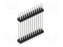 Connector: pin strips; pin header; male; PIN: 24; 2.54mm; THT; 2x12