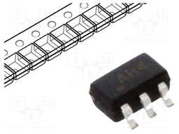 Diode: Transil array; 2A; SOT25; Features: ESD protection