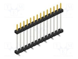 Connector: pin strips; pin header; male; PIN: 14; 2mm; SMT; 1x14