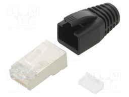 Connector: RJ45; plug; PIN: 8; Cat: 6a; shielded,with strain relief