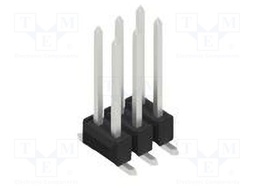 Connector: pin strips; pin header; male; PIN: 6; 2.54mm; SMT; 2x3