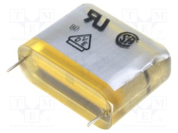 Capacitor: paper; Y2; 100nF; 300VAC; Pitch: 27.5mm; ±20%; THT