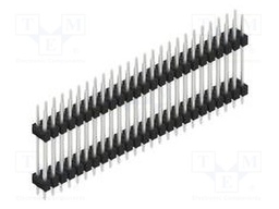 Connector: pin strips; pin header; male; PIN: 50; 2.54mm; THT; 2x25