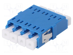 Connector: fiber optic; socket,coupler; single mode  (SM),quad
