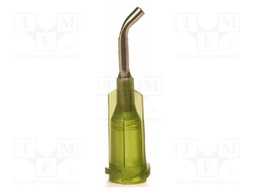 Needle: steel; 0.5"; Size: 14; bent at 45°; Mounting: Luer Lock