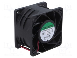 Fan: DC; axial; 12VDC; 60x60x38mm; 102m3/h; 61.2dBA; ball; 13200rpm