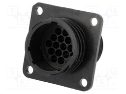 Socket; male; PIN: 16; w/o contacts; CPC Series 1; Case: size 17