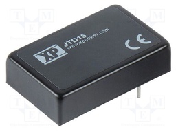 Isolated Board Mount DC/DC Converter, ITE, 1 Output, 15 W, 12 V, 1.25 A