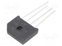 Bridge rectifier: single-phase; Urmax: 200V; If: 8A; Ifsm: 175A
