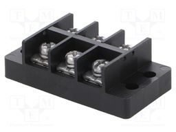 Terminal block; screw terminal; ways: 3; screw; 4mm2; terminals: 6