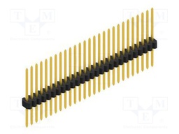 Connector: pin strips; pin header; male; PIN: 27; 1.27mm; THT; 1x27
