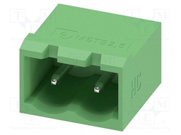 PCB headers, nominal cross section: 2.5 mm?, color: green, n