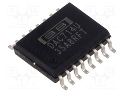 Digital to Analogue Converter, 16 bit, 86 kSPS, SPI, ± 11.4V to ± 16.5V, SOIC, 16 Pins