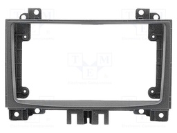 Radio frame; Mercedes,VW; black; 9"