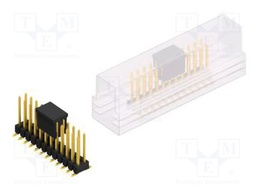 Connector: pin strips; pin header; male; PIN: 24; 2.54mm; SMT; 2x12