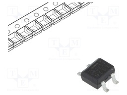 Single-phase bridge rectifier; Urmax: 600V; If: 0.5A; Ifsm: 35A