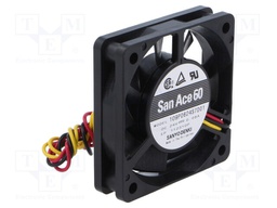 Fan: DC; axial; 24VDC; 60x60x15mm; 28.8m3/h; 36dBA; ball bearing