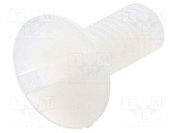 Screw; M4x10; 0.7; Head: countersunk; slotted; 1,3mm; polyamide