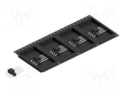 Connector: pin strips; pin header; male; PIN: 4; 2.54mm; SMT; 1x4