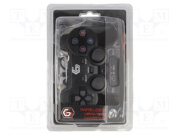 Gamepad; black; USB B mini; wireless; Features: analog joysticks