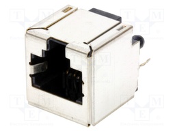 Socket; RJ45; PIN: 8; Layout: 8p8c; THT; straight; 16.82mm