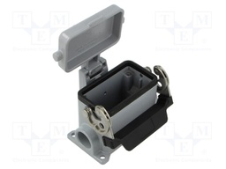 Enclosure: for HDC connectors; C-TYPE; size 57.27; Gland holes: 1