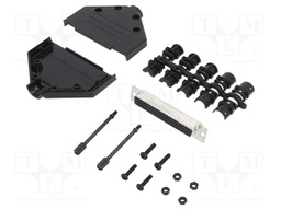 D-Sub HD; PIN: 62; female; unshielded; straight; soldering; UNC4-40