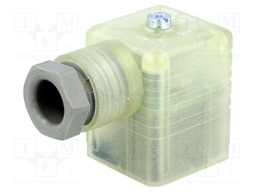 Connector: valve connector; plug; form A; 18mm; female; PIN: 3; 8A