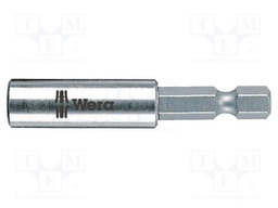 Holders for screwdriver bits; Socket: 1/4"; Overall len: 50mm