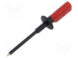 Measuring tip; 10A; 1kV; red; Tip diameter: 1.4mm; Socket size: 2mm