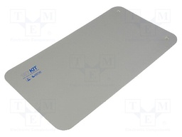 Bench mat; ESD; L: 1200mm; W: 600mm; D: 2mm; grey; Rsurf: 5÷500MΩ