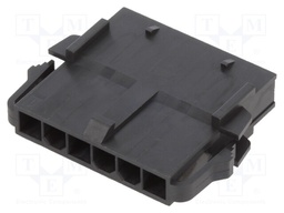 Connector: wire-board; Colour: black; plug; male; -40÷105°C; PIN: 6