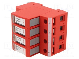 Surge arrestor; Type 2; 20kA; for DIN rail mounting; -40÷80°C