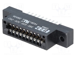 Connector: card edge; socket; PIN: 20; 2.54mm