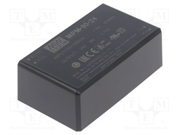 Power supply: switched-mode; modular; 90W; 24VDC; 87x52x29.5mm