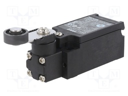 Limit switch; lever R 26mm, metallic roller Ø17,5mm; NO + NC