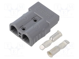 Connector: DC supply; plug; hermaphrodite; AXC50; 600V; PIN: 2; grey