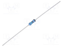 Resistor: thin film; THT; 1.5kΩ; 600mW; ±5%; Ø2.5x6.5mm; 50ppm/°C