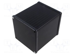 Enclosure: with panel; 1455; X: 104.5mm; Y: 120mm; Z: 104.5mm; black