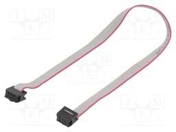 Ribbon cable with IDC connectors; 6x28AWG; Cable ph: 1.27mm