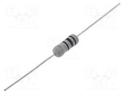 Resistor: wire-wound; THT; 9.1Ω; 1W; ±5%; Ø3.5x10mm; 400ppm/°C