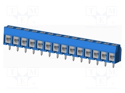 Connector: PCB terminal block; terminal; Plating: tinned; on PCBs