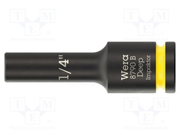 Socket; 6-angles,inch,socket spanner,impact; HEX 1/4"; 3/8"