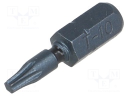 Screwdriver bit; Torx®; TX10; Overall len: 25mm; Torsion