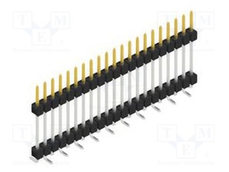 Connector: pin strips; pin header; male; PIN: 21; 2.54mm; SMT; 1x21