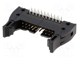 Socket; IDC; male; PIN: 20; angled 90°; THT; gold-plated; 2.54mm