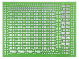 Board: universal; single sided,prototyping; W: 60mm; L: 80mm