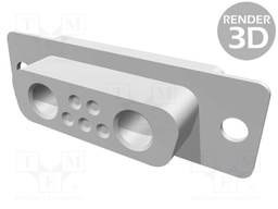 Special D-Sub; PIN: 7; plug; for special contacts; female
